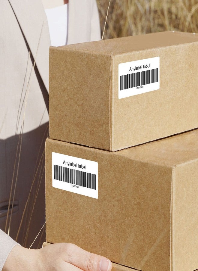 Anylabel 2.25" x 1.25" White Direct Thermal Labels, Replacement for Self-Adhesive Address Shipping Barcode Thermal Stickers, Compatible with Rollo & Zebra Thermal Label Printer(1 Roll, 1000 Labels) - Image 5
