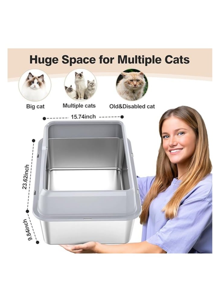XICEN - Cat Cage with Litter Box, Assembled Cat Enclosures, Interactive Cat Villa, Multi-Feature Enclosed Cat Condo for 1-2 Cat - Easy Installation, No Tools Needed (With light) - Image 1