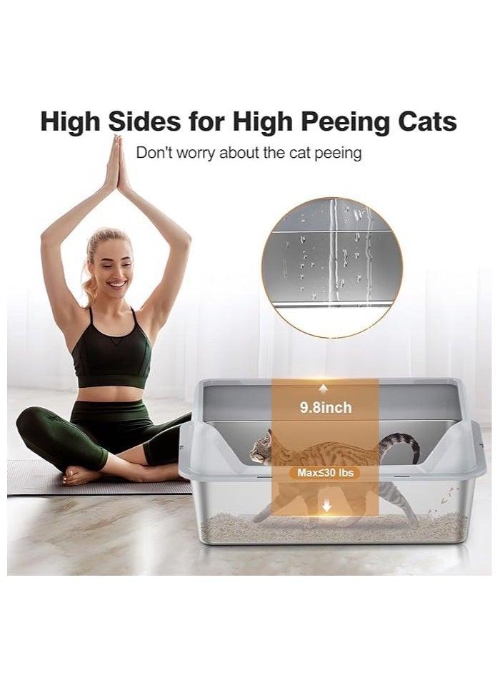 XICEN - Cat Cage with Litter Box, Assembled Cat Enclosures, Interactive Cat Villa, Multi-Feature Enclosed Cat Condo for 1-2 Cat - Easy Installation, No Tools Needed (With light) - Image 1