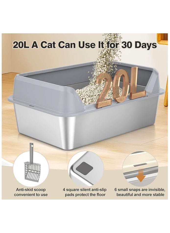 XICEN - Cat Cage with Litter Box, Assembled Cat Enclosures, Interactive Cat Villa, Multi-Feature Enclosed Cat Condo for 1-2 Cat - Easy Installation, No Tools Needed (With light) - Image 1