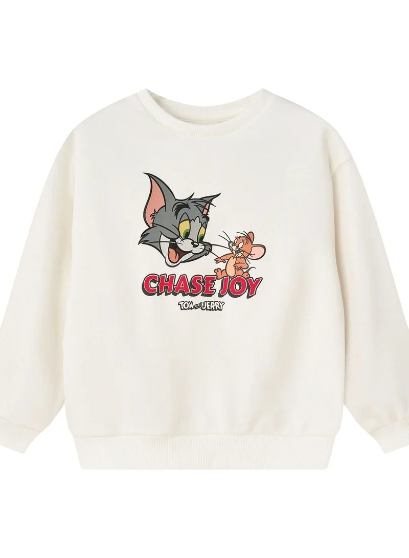 جيوردانو سويت شيرت توم وجيري بتصميم مطاردة السعادة بقصة مريحة للأطفال