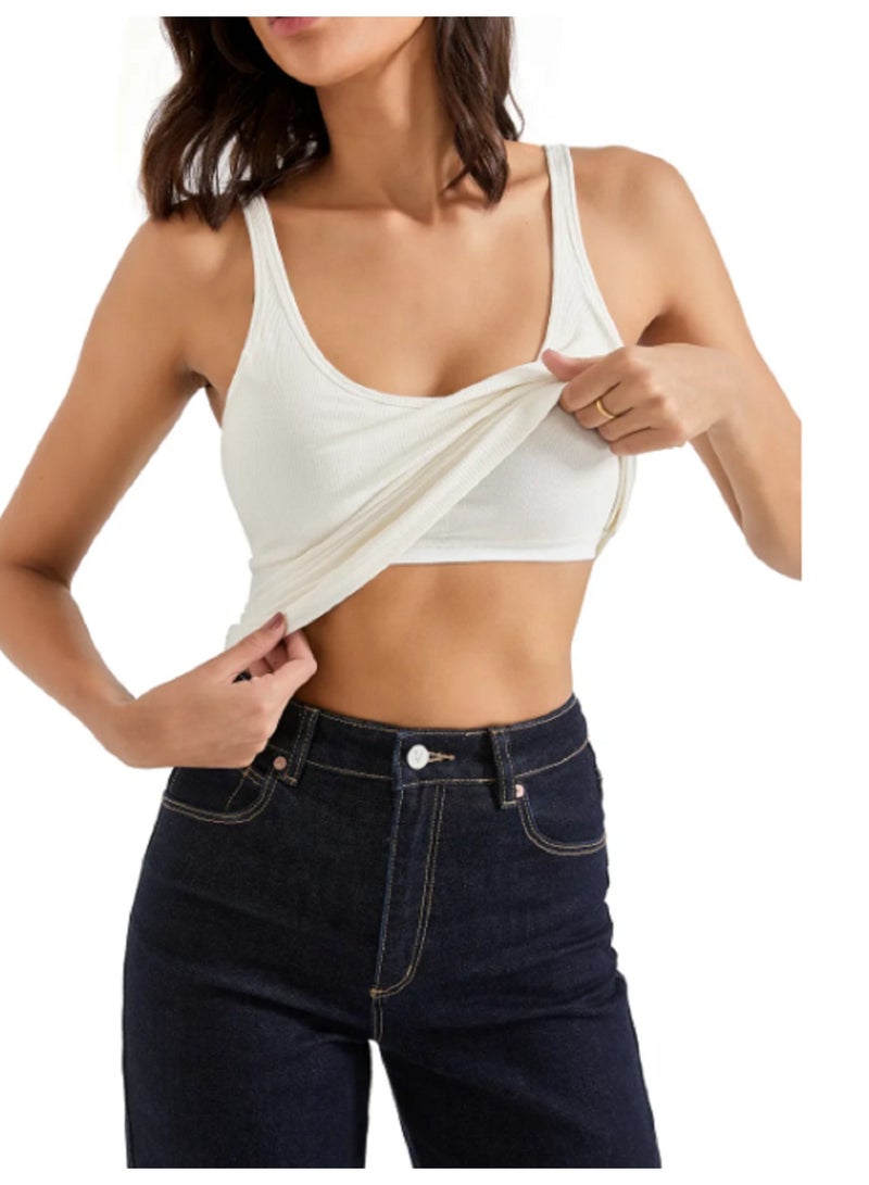 مانيكان تيشرت المكون من توب داخلي بدون أكمام - Image 4