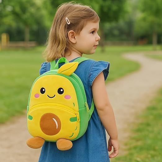 ZEXSAZONE Mango Kids Backpack | Soft Plush Preschool Bag for Toddlers | Lightweight & Adorable Travel Bag for Boys & Girls - Image 2