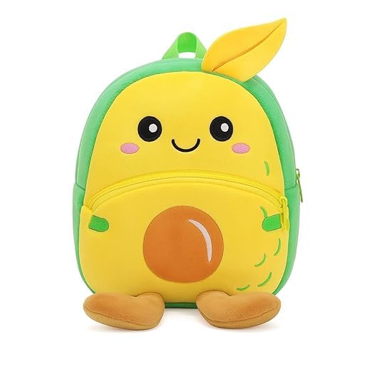 ZEXSAZONE Mango Kids Backpack | Soft Plush Preschool Bag for Toddlers | Lightweight & Adorable Travel Bag for Boys & Girls - Image 1
