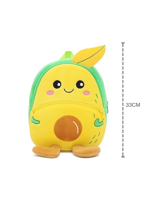 ZEXSAZONE Mango Kids Backpack | Soft Plush Preschool Bag for Toddlers | Lightweight & Adorable Travel Bag for Boys & Girls - Image 4