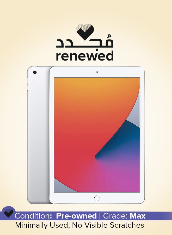 Apple Renewed - iPad 2020 (8th Gen) 10.2-Inch 32GB Wi-Fi Silver - International Version - Image 1