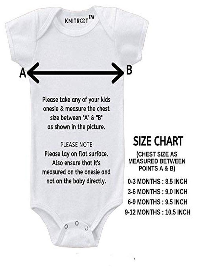 KNITROOT Chachu Family Special Onesies, Unisex Baby Kids Cotton Lycra Envelope Neck Half Sleeve White Romper, Bodysuit, Sleepsuit, Partyin With My Chachu, 0-3 Months, Infant Cloth for Boys & Girls - Image 5