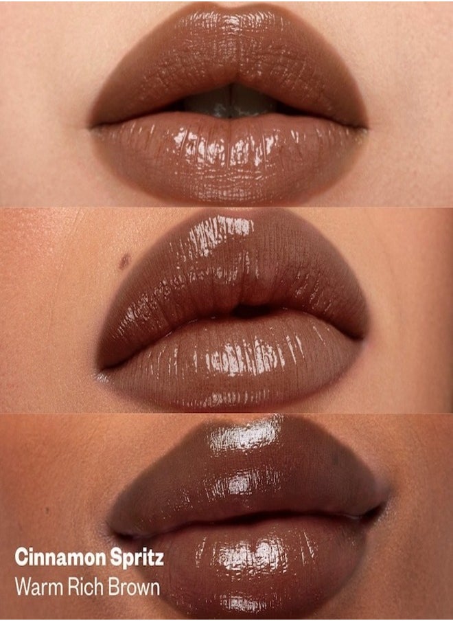 Kosas Kosas Wet Stick Moisturizing Shiny Sheer Lipstick with Ceramides Cinnamon Spritz - Warm Rich Brown 3g  - Image 3