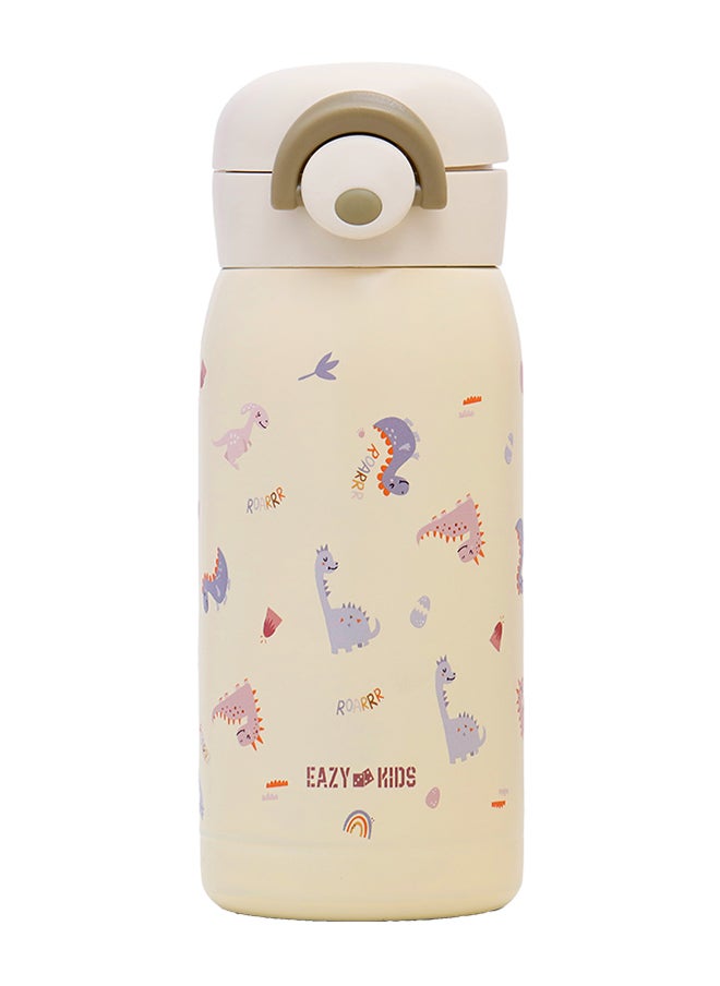 Eazy Kids Double Wall Insulated School Water Bottle - Ivory, 350Ml  - Image 1