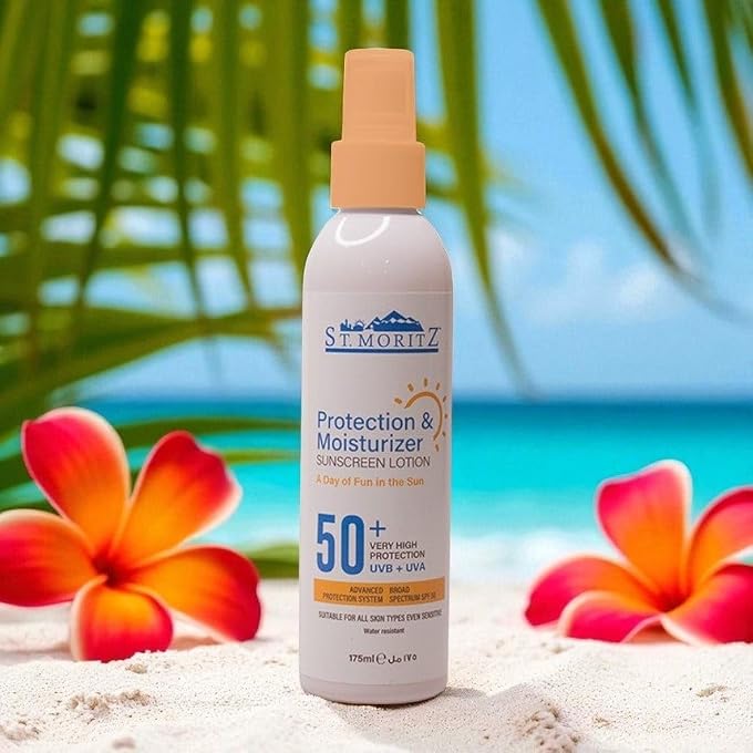 ST MORITZ Protection and Moisturizer SPF 50+ Sunscreen Lotion 175ml - Image 3