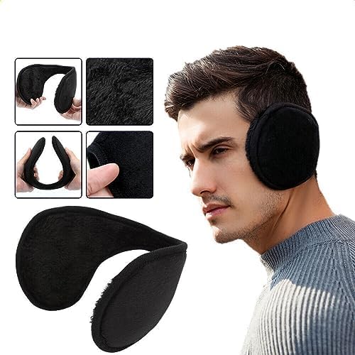 UMANI® Men Winter Warm Ear Muffs Women Earflaps Girls Soft Cosy Plush Warmer Earmuff (EBMB 2PC) - Image 4