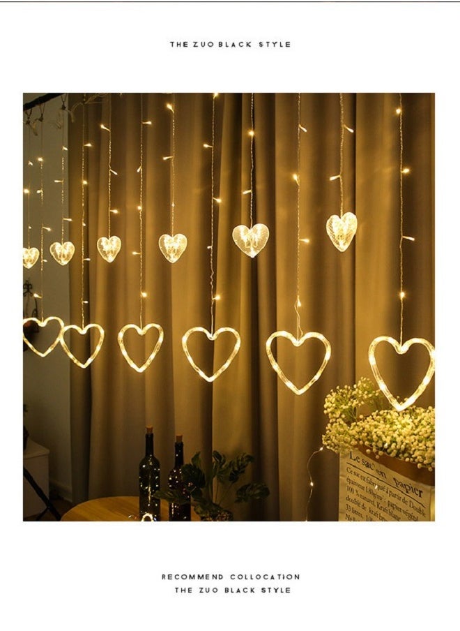 ماركة غير محددة - أضواء عيد الحب ، عيد الحب الديكور الأبيض على شكل قلب أضواء LED 12 على شكل قلب معلق أضواء عيد الحب ، 6 كبيرة 6 صغيرة ، الناقل التسلسلي العام وحدة تحكم عن بعد 8 المتعري - Image 1