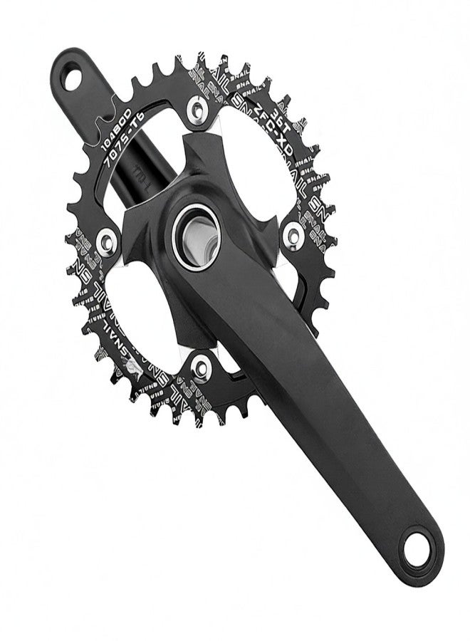 MEROCA Mountain Bike Right Left Crank Arms Single Crank Ring Bottom Bracket Set 170MM 104BCD Aluminum Alloy  Bike Crankset for 8/9/10/11/12 Speed - Image 5
