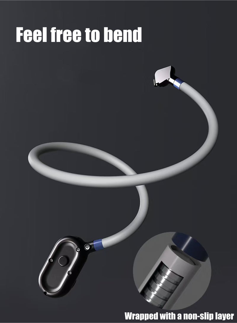 Magnetic Neck Phone Holder, POV/Vlog Hands Free Video Recording Content Creator Essentials, For iPhone and Android Phone (Dark Gray) - Image 2