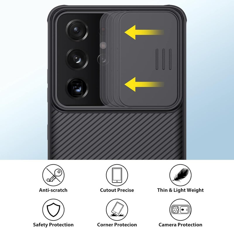 Nillkin S21 Ultra Phone Case 2021 For Samsung Galaxy S21 Ultra Case, Camshield Pro Case With Slide Camera Cover, Slim Protective Case For Samsung S21 Ultra 5G Case 6.8 Inch Black - Image 2
