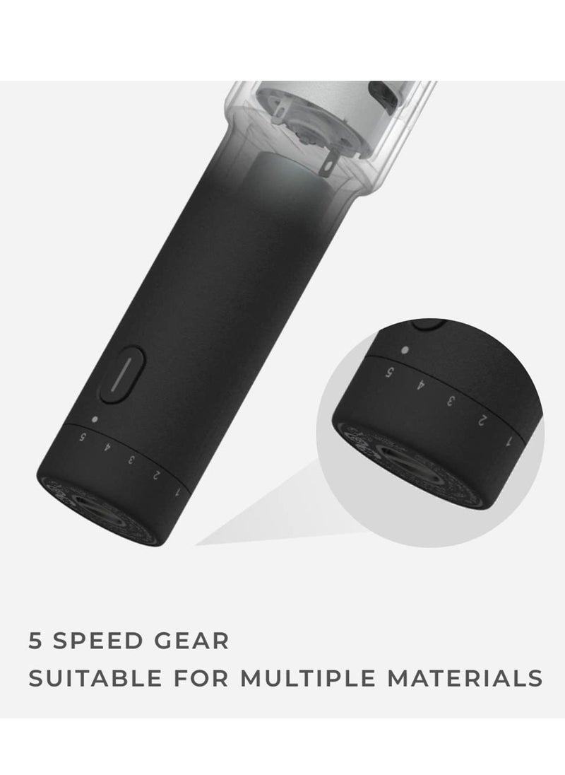 SYOSI Cordless Rotary Tool Kit Minimalist Lightweight 2000mAh Larger Battery 5 Speeds 25000 Rpm 35 in 1 Multi Tool Durable Accessories Set for Carving Polishing  - Image 5