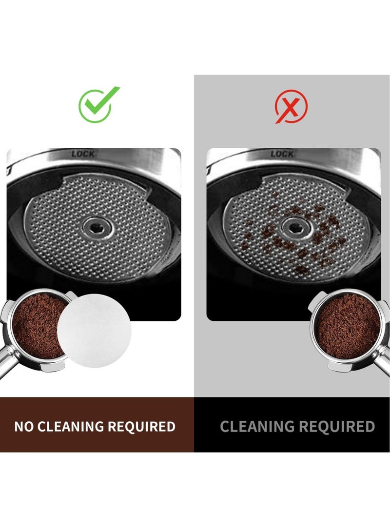 KASTWAVE Coffee Paper Filter for Espresso Machine, 600 Pcs 51 mm Espresso Filter Puck Screen Portafilter Paper for Home Office DIY Coffee Compatible with AeroPress Coffee and Espresso Maker - Image 3