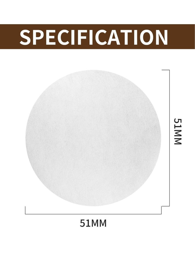 KASTWAVE Coffee Paper Filter for Espresso Machine, 600 Pcs 51 mm Espresso Filter Puck Screen Portafilter Paper for Home Office DIY Coffee Compatible with AeroPress Coffee and Espresso Maker - Image 4