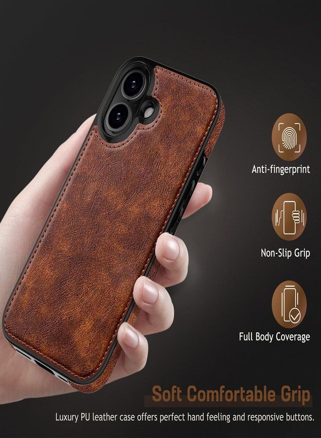 LOHASIC جراب LOHASIC لهاتف iPhone 17، مصنوع من الجلد العتيق، رفيع وأنيق، فاخر، مصنوع من البولي يوريثان الناعم والمرن، مع حافة مانعة للانزلاق، غطاء واقٍ للهاتف، مناسب للرجال والنساء، متوافق مع iPhone 17 مقاس 6.3 بوصة (2025) - بني عتيق - Image 5