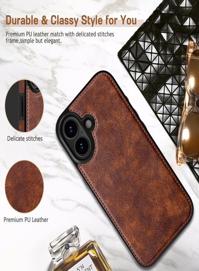 LOHASIC جراب LOHASIC لهاتف iPhone 17، مصنوع من الجلد العتيق، رفيع وأنيق، فاخر، مصنوع من البولي يوريثان الناعم والمرن، مع حافة مانعة للانزلاق، غطاء واقٍ للهاتف، مناسب للرجال والنساء، متوافق مع iPhone 17 مقاس 6.3 بوصة (2025) - بني عتيق - Image 3