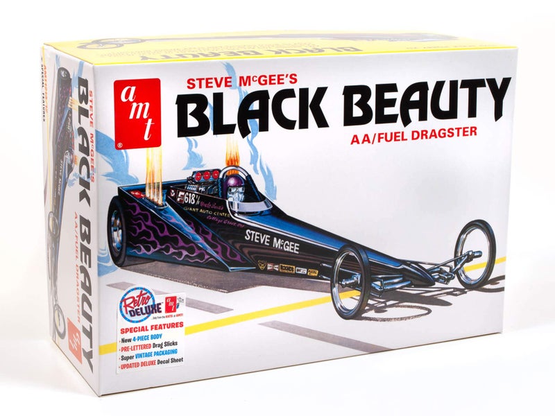 AMT Steve McGee Black Beauty Wedge Dragster 1:25 Scale Plastic Model Kit - Image 1