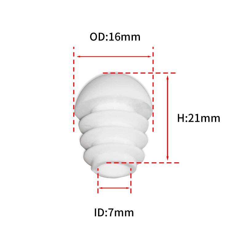 Flyshop 16-Pack Plastic End Caps Round Tube Inserts Furniture Glides For Tables And Chairs (5/8"", 16 Mm, Od, White) - Image 3