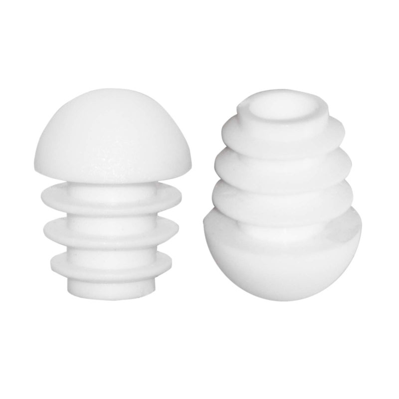 Flyshop 16-Pack Plastic End Caps Round Tube Inserts Furniture Glides For Tables And Chairs (5/8"", 16 Mm, Od, White) - Image 1