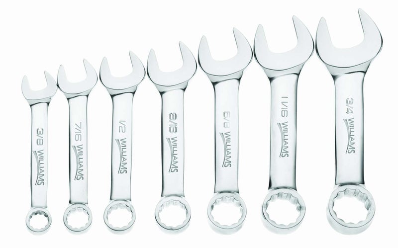 Williams 7 pc SAE Stubby Combination Wrench Set