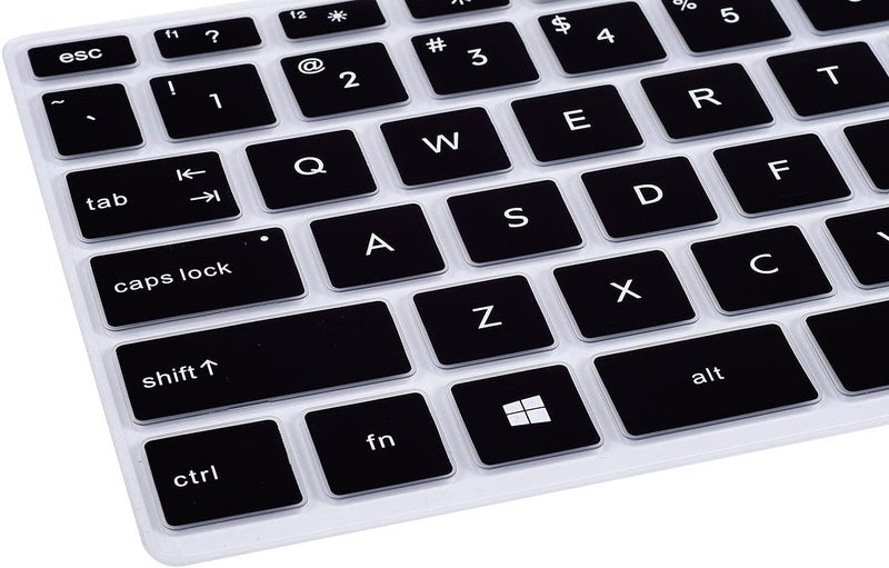 Oaky Keyboard Cover Compatible with HP Pavilion x360 14M-BA011DX Ultra Thin Silicon Black Keyboard Skin Protector - Image 4