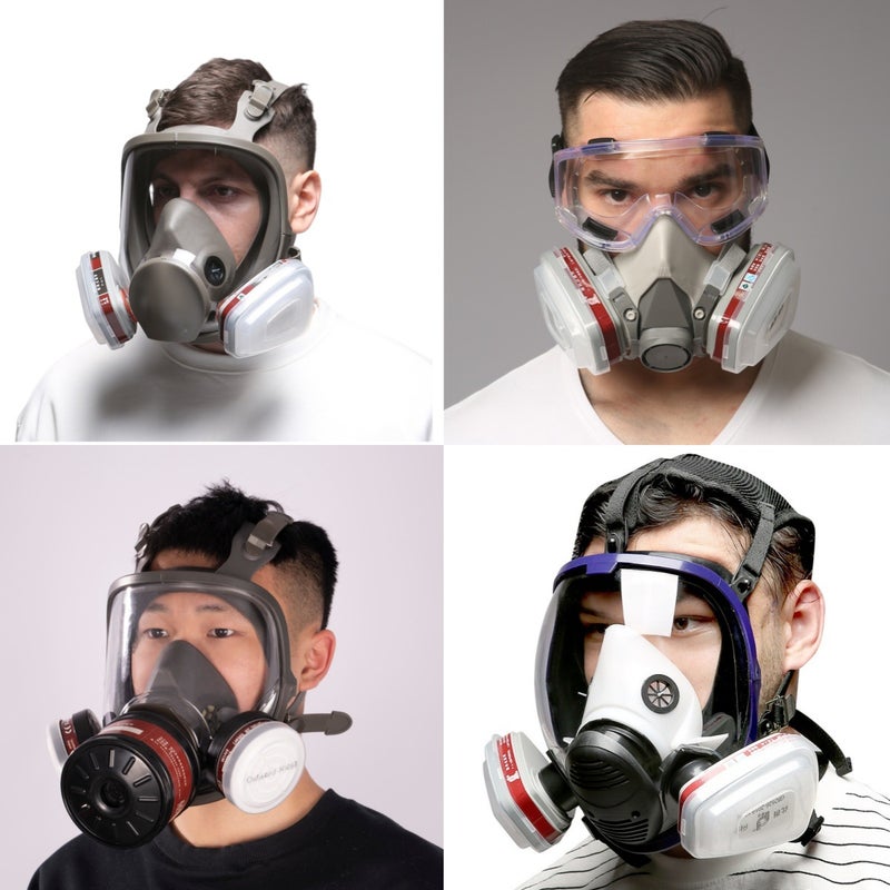Label 6200 Half-Face Mask For Pesticide Spraying, Chemical, Formaldehyde, And Renovation Use, Dust And Poison Protection Mask - Image 5