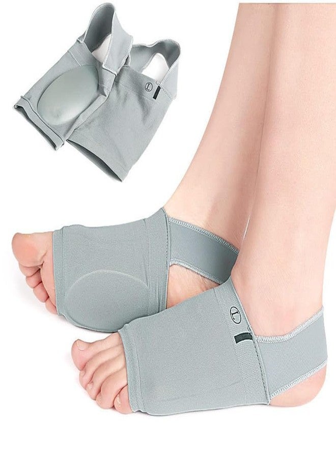 Orrda Arch Support with Non-Slip Strap for Women & Men, Plantar Fasciitis Sleeves with Built-In Gel Pads, Foot Pain Relief Cushions for Fallen Arches, Orthopedic Shoes Slippers Foot Arch Socks_1 Pair - Image 1