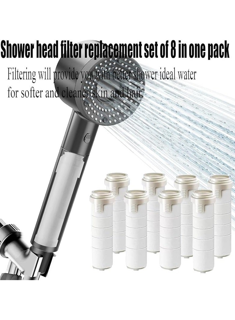 BEILINGDUN High Pressure Shower Head, Filtered Shower Head with Handheld, Multiple Spray Modes with Pause Switch Water Saving Filter Showerhead,Showerhead Set, for Pets Bath (offwhite) - Image 5