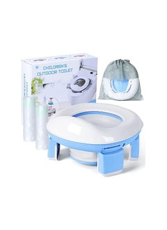 NNEWVANTE Portable Potty Training Toilet for Boys and Girls with Storage Bag - Foldable Travel Potty Chair, Indoor and Outdoor Potty Seat for Toddlers, Easy to...  - Image 1