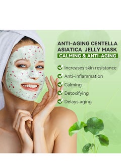 DR.MEINAIER Jar Face Mask Daily Salon Skincare Brightening & Nourishing Jelly Mask Professional Hydrojelly Masks 23oz (Centella Asiatica anti-aging jelly mask)  - Image 2