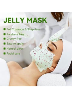 DR.MEINAIER Jar Face Mask Daily Salon Skincare Brightening & Nourishing Jelly Mask Professional Hydrojelly Masks 23oz (Centella Asiatica anti-aging jelly mask)  - Image 3