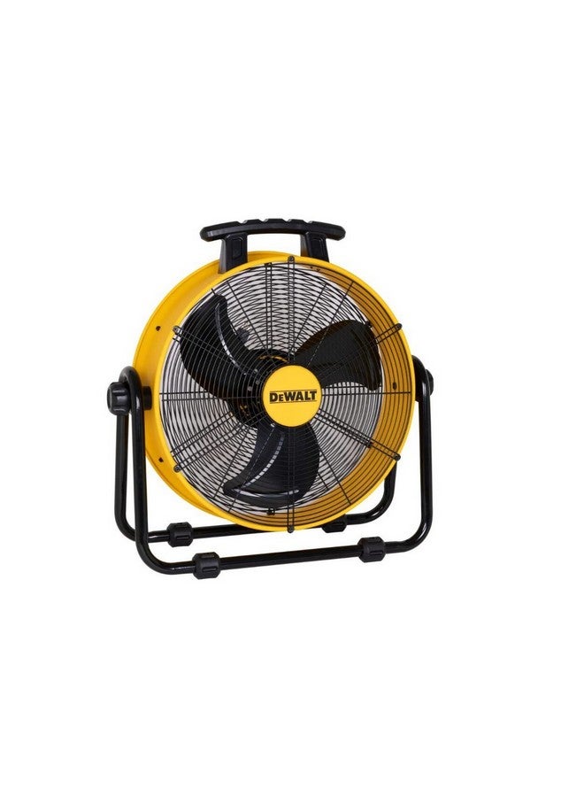 DEWALT 110W High-Velocity Industrial Floor Fan Yellow and Black 20 Inch DXF2067 - Image 1