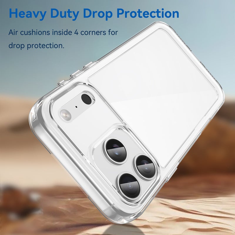 TWEGGON Clear Case for iPhone 17 Pro Max 6.9", Protective Clear Case for Apple iPhone 17 Pro Max 6.9" - Image 2