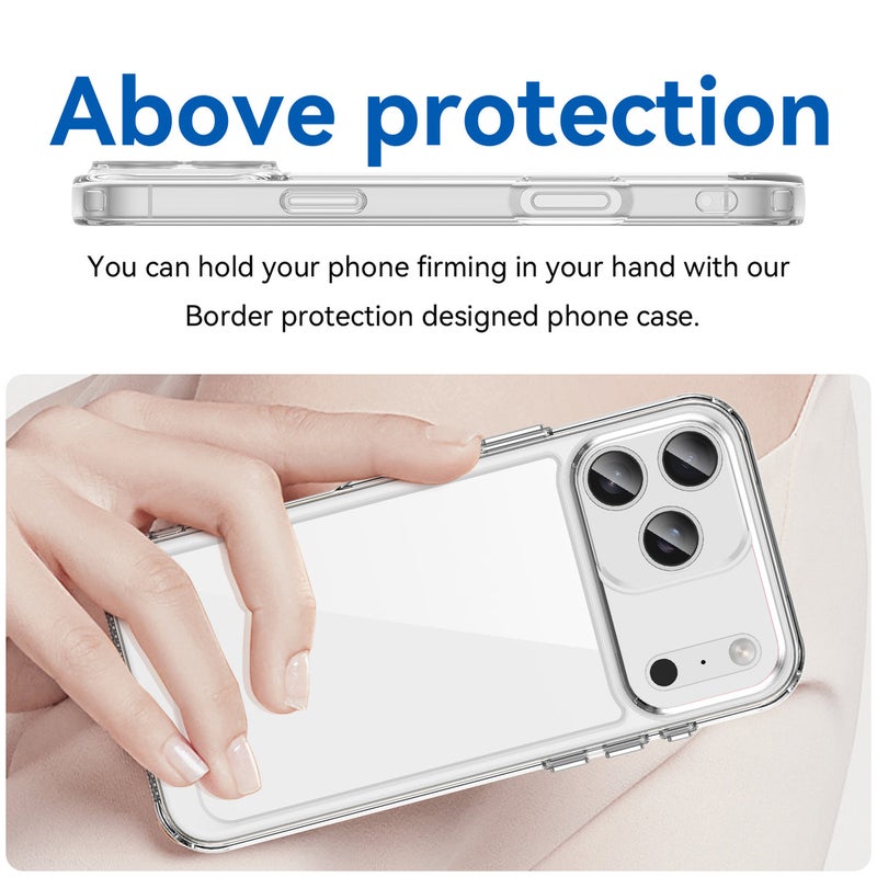 TWEGGON Clear Case for iPhone 17 Pro Max 6.9", Protective Clear Case for Apple iPhone 17 Pro Max 6.9" - Image 3