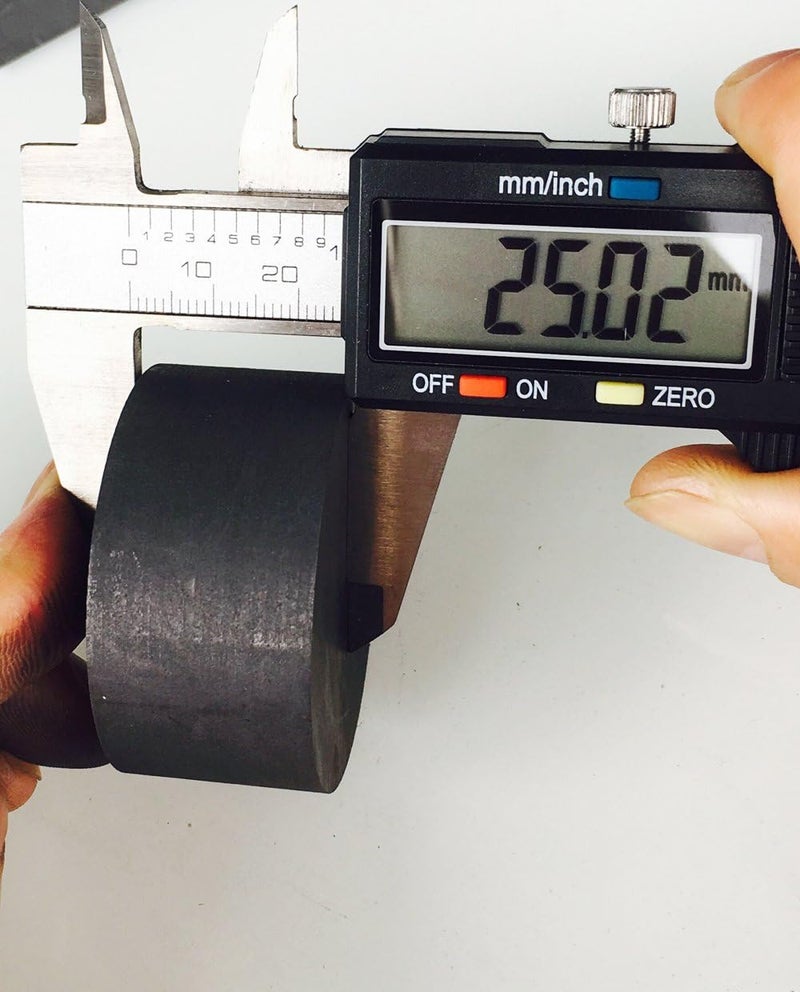 OTOOLWORLD 99.9% Purity Graphite Ingot Block EDM Graphite Plate Milling Surface (50MMx25MM) - Image 3