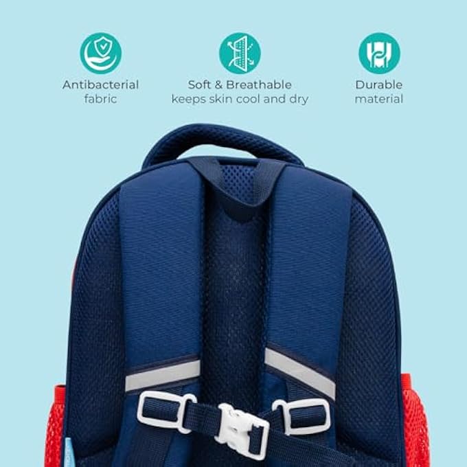 rayihni The MOON Brand Preschool Backpack for Kids Ages 36  Fun 3D Design Comfortable Padded Straps LightweightWaterproof Perfect for Lunch  SnacksTravel Toddler Boys  GirlsDino - Image 5