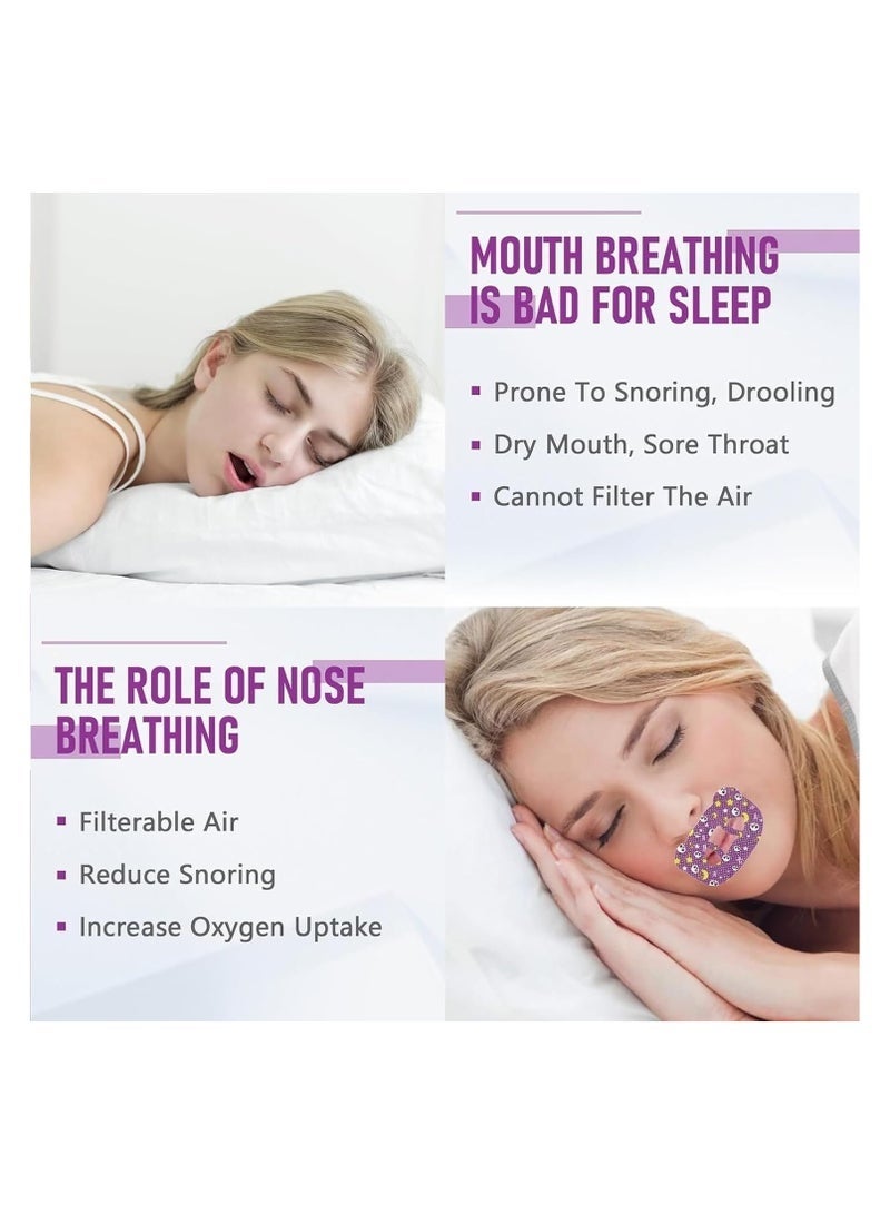 KENSON Sleep Strips,Mouth Belt For Sleeping,Advanced Gentle Mouth Tape For Nose Breathing,For Nighttime Sleeping Mouth Breathing And Loud Snoring For Snoring Women And Men.(30Pcs)Teenagers mouth breathing corrective stickers, home sleep anti-open mouth - Image 2