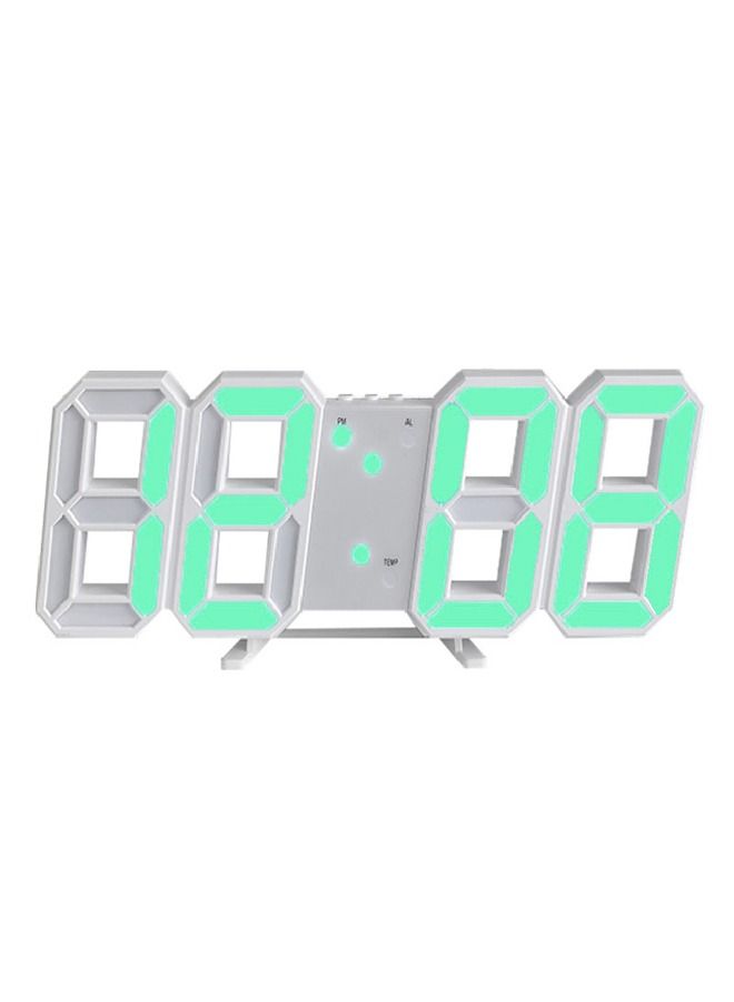 PADOM ساعة بادوم الرقمية المضيئة ذات السطوع القابل للتعديل، ساعة طاولة إلكترونية تعمل لمدة 24 أو 12 ساعة، ساعة منبهة معلقة على الحائط - Image 1