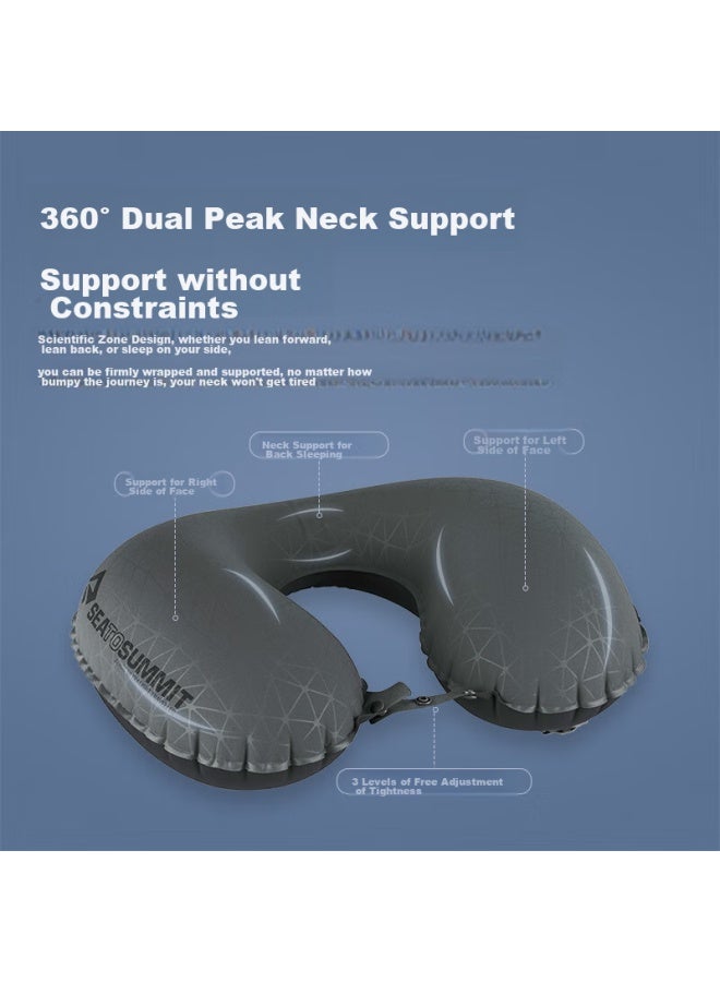 SEA TO SUMMIT Sea To Summit Inflatable Neck Pillow Outdoor Travel Airplane Cervical Support Pillow Portable Business Trip Neck Pillow Air-filled U-shaped Pillow  - Image 4