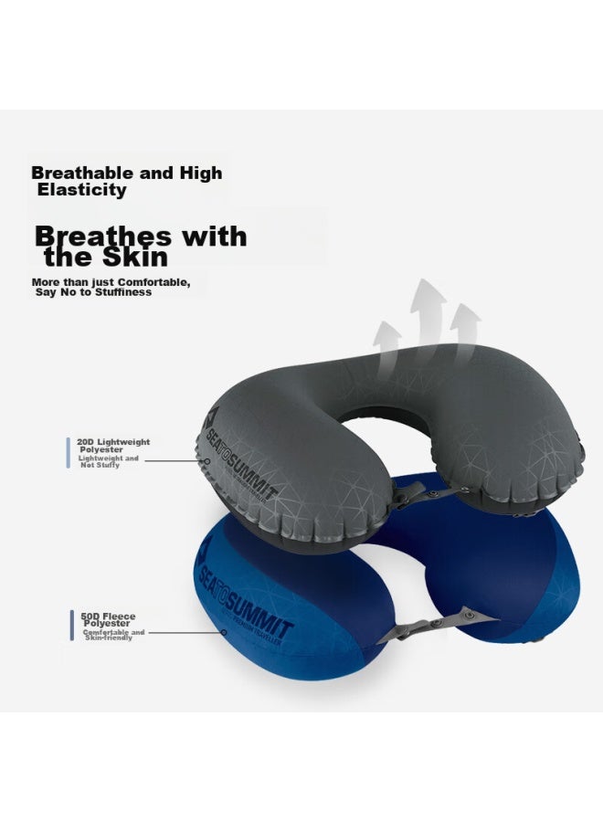 SEA TO SUMMIT Sea To Summit Inflatable Neck Pillow Outdoor Travel Airplane Cervical Support Pillow Portable Business Trip Neck Pillow Air-filled U-shaped Pillow  - Image 5