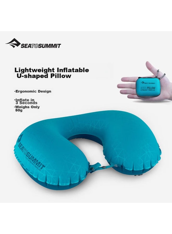 SEA TO SUMMIT Sea To Summit Inflatable Neck Pillow Outdoor Travel Airplane Cervical Support Pillow Portable Business Trip Neck Pillow Air-filled U-shaped Pillow  - Image 1
