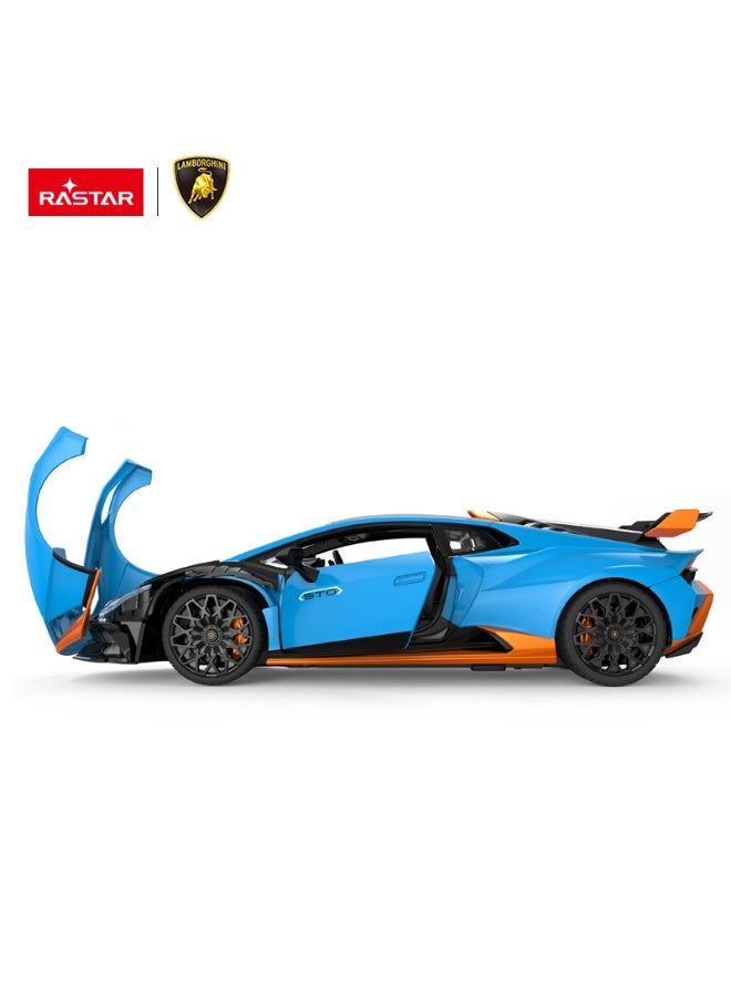 Rastar Lamborghini Huracán STO RC Car , Blue/Orange, 1:14 Scale - Image 3