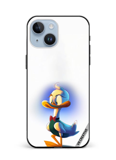 Protective Case Cover For Apple iPhone 15 Plus Donald Duck Design Multicolour