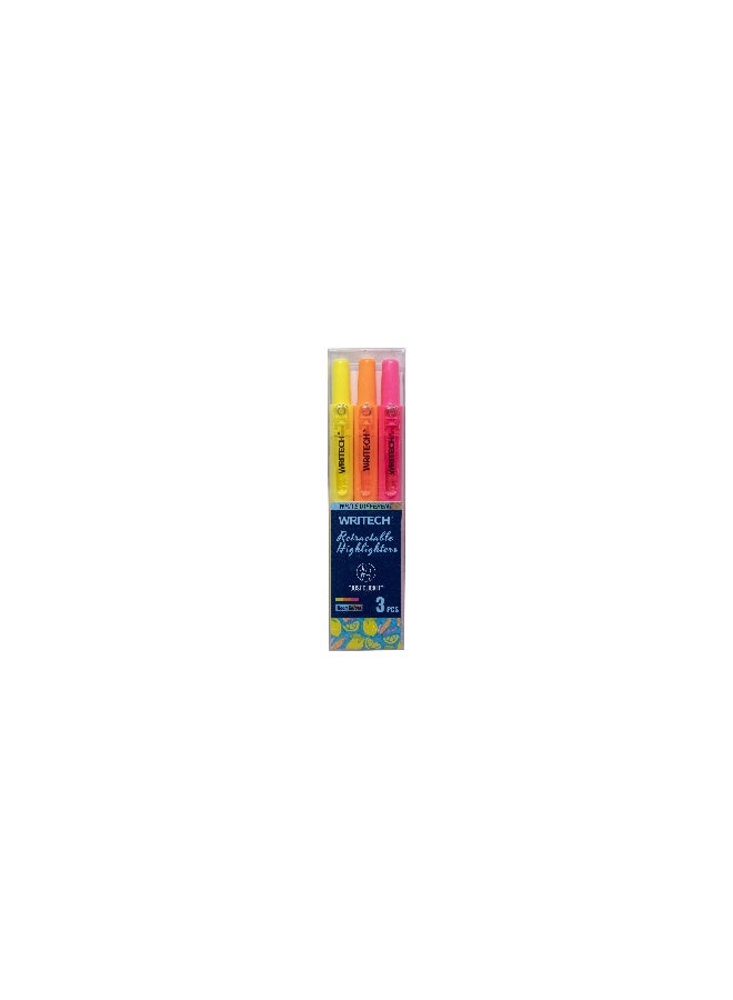 Writech highlighter 3 colors Neon 3pcs