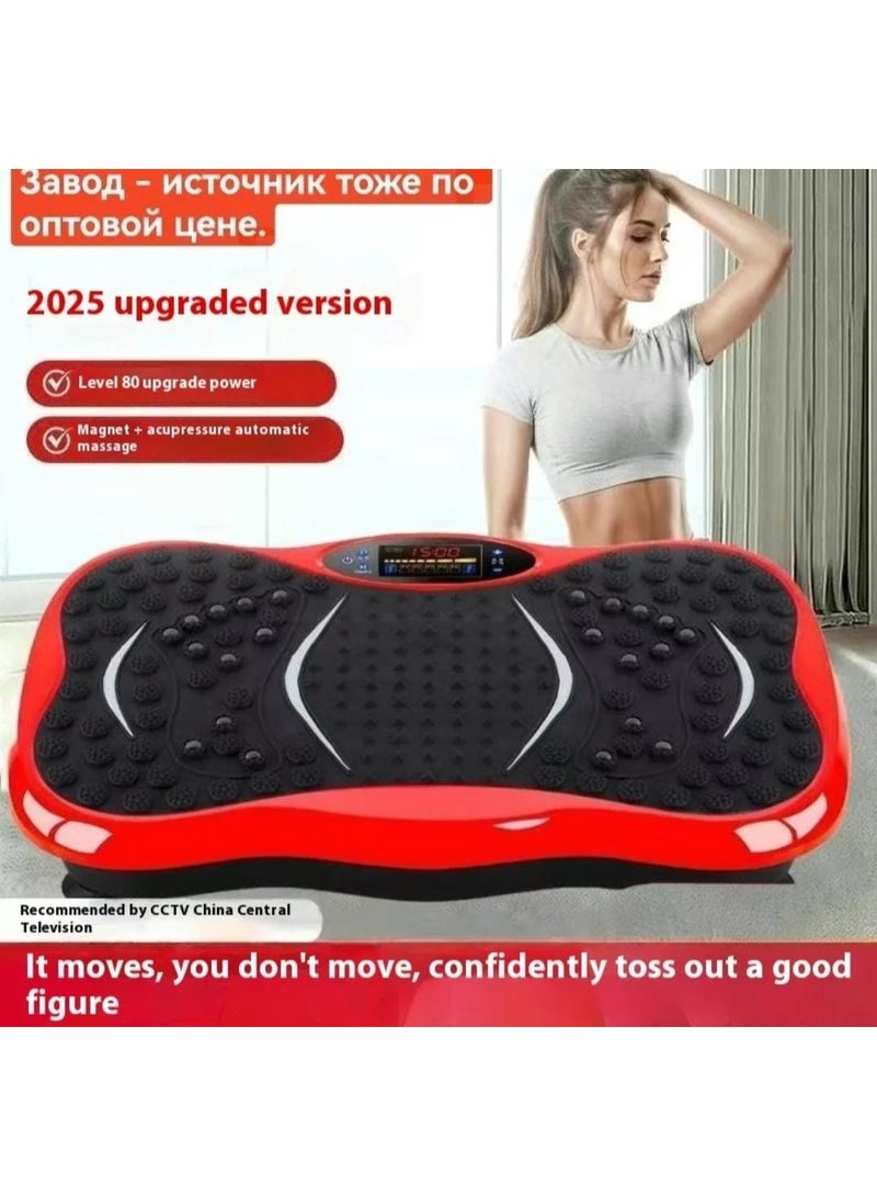 City CrazyFit Pro Vibration Plate Exercise Machine for Weight Loss | Whole Body Shake Platform with 120 Speeds, Lymphatic Drainage, Resistance Bands & Remote | 450LBS Capacity Home Gym Equipment - Image 4