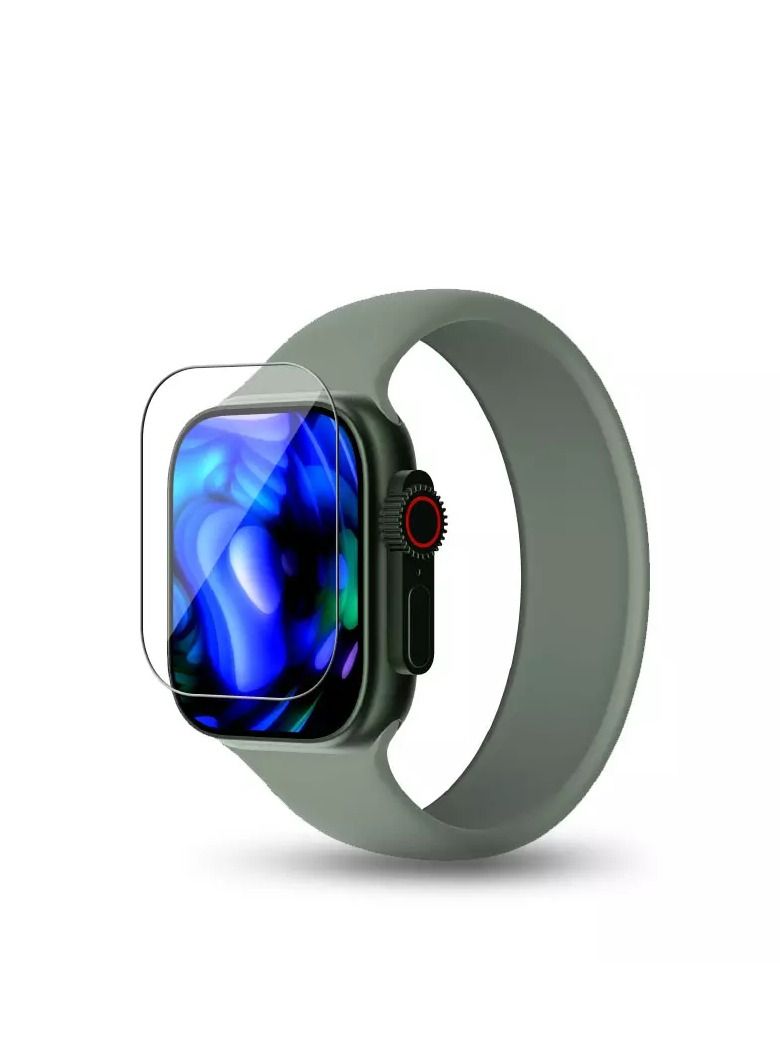 كايسلز لاصقة حماية الشاشة لساعة أبل ٤٩ ملم شفاف / أسود - Image 1